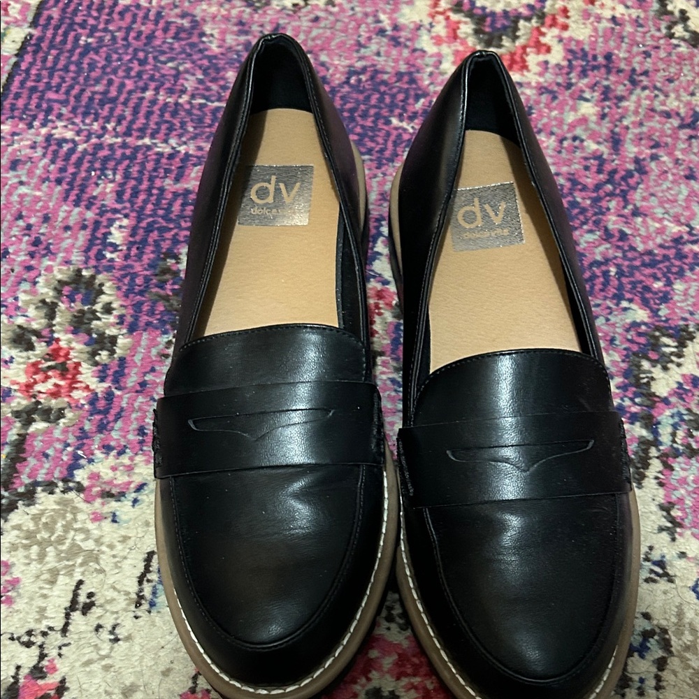 DV by Dolce Vita Black Leather Flats